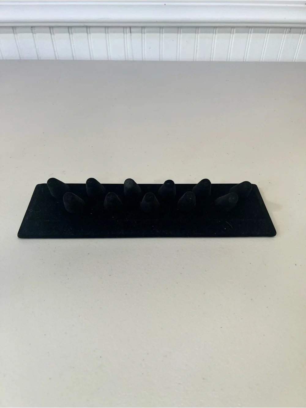Velvet Ring Display Tray - Black